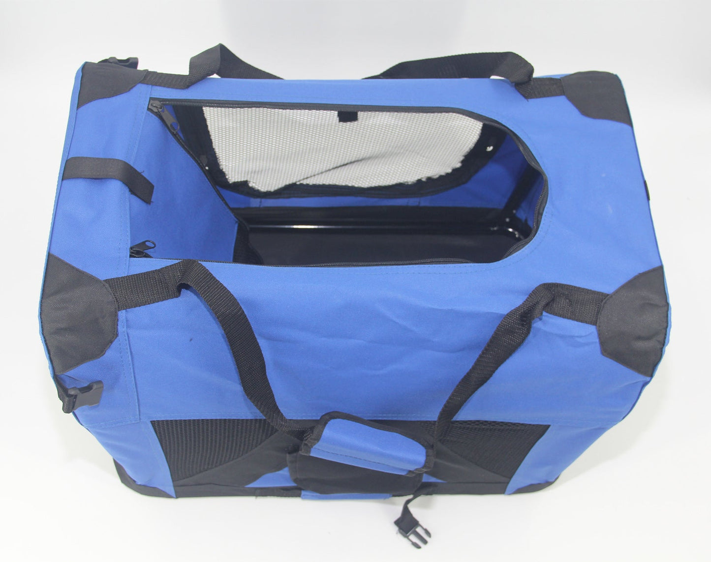 XXXL Portable Foldable Pet Dog Cat Puppy Soft Crate-Blue - DogsDomain.com.au