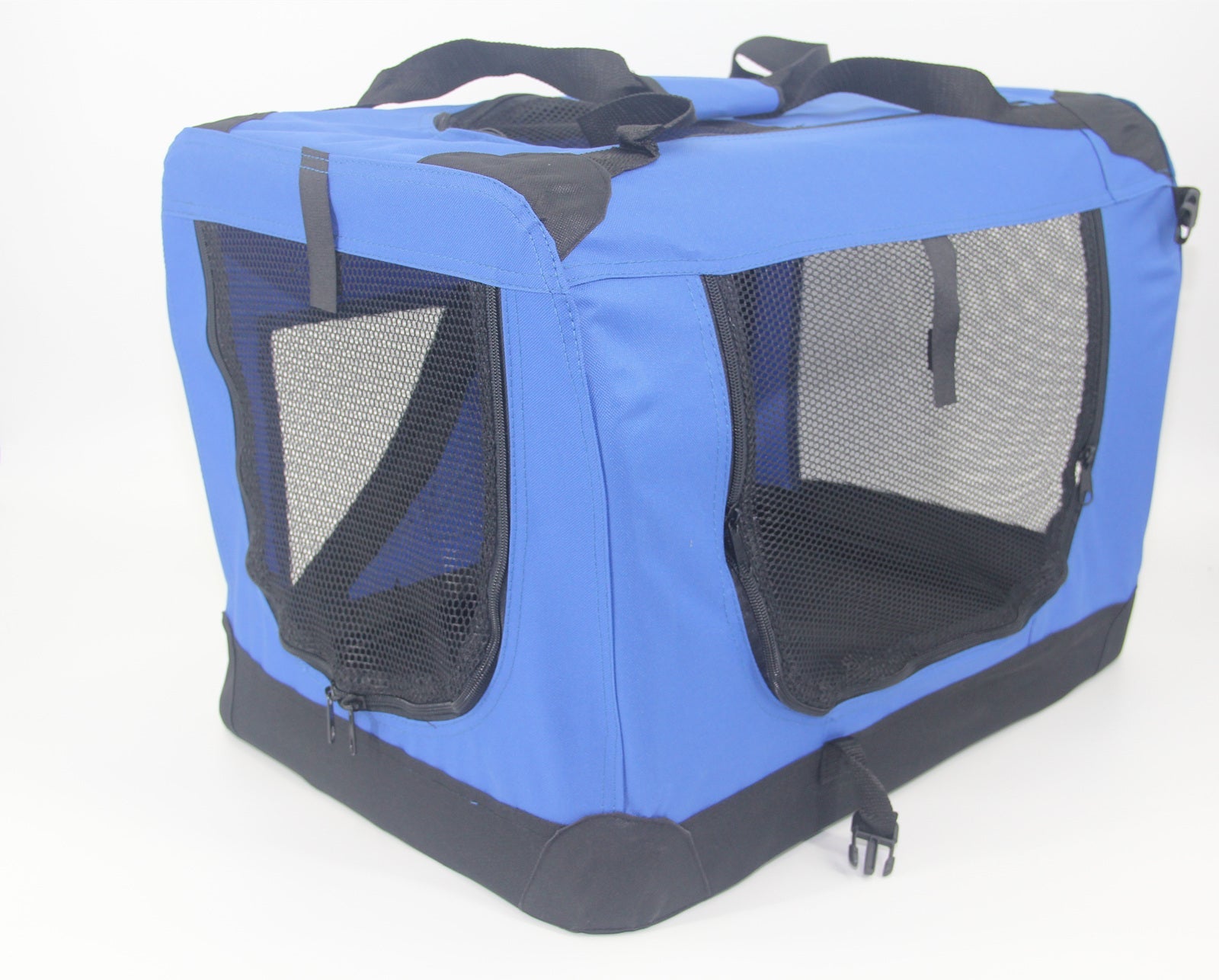 XXXL Portable Foldable Pet Dog Cat Puppy Soft Crate-Blue - DogsDomain.com.au