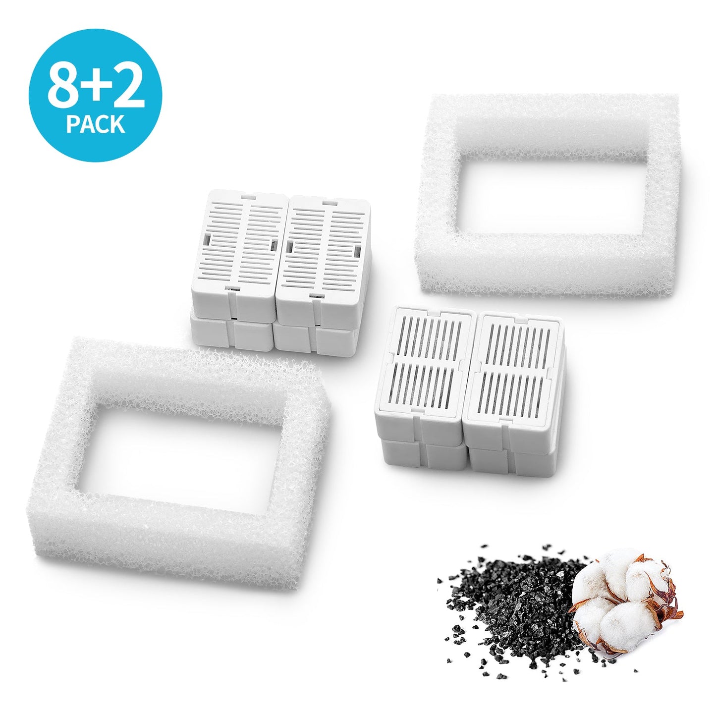 YES4PETS 16 x Pet Dog Cat Fountain Filter Replacement Activated Carbon Exchange Filtration System Automatic Water Dispenser Compatible - DogsDomain.com.au