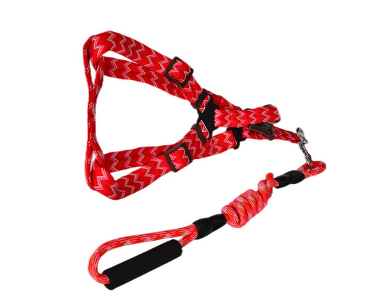 YES4PETS 2 X Medium Pet Dog Cat Puppy Kitten Rabbit Dog Harness Collar leash lead 5 Color - DogsDomain.com.au