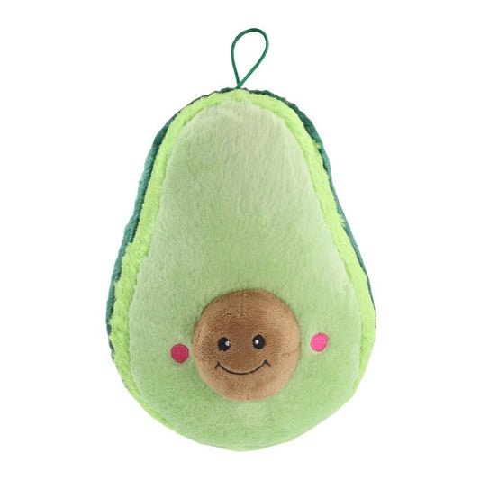 YES4PETS 2 x Pet Puppy Dog Toy Play Animal Plush Toy Soft Dog Toy Mega Avocado Plush Toy 25X20X17cm - DogsDomain.com.au