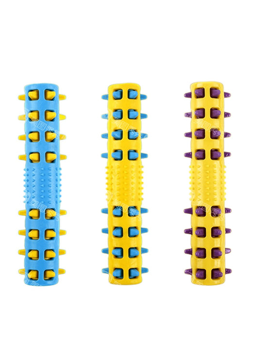 YES4PETS 3 x Large Dog Puppy Rubber Spike Fetch Stick Dental Hygiene Chew Play Toy - DogsDomain.com.au