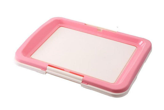 YES4PETS Large Portable Dog Potty Training Tray Pet Puppy Toilet Trays Loo Pad Mat Pink - DogsDomain.com.au