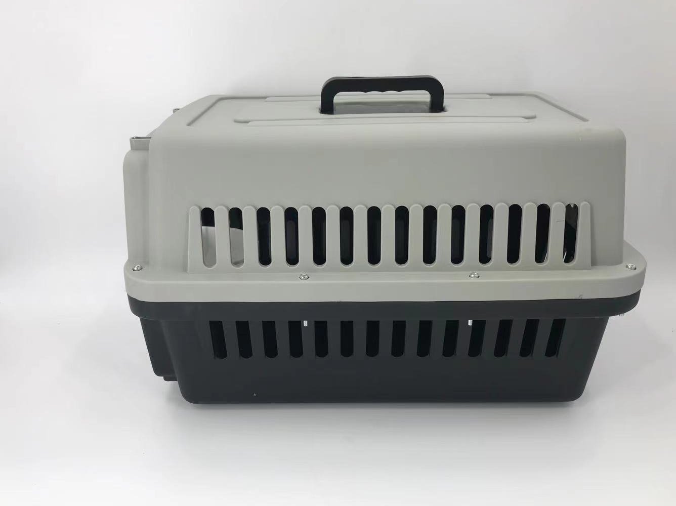 YES4PETS Medium Dog Cat Crate Pet Carrier Airline Cage With Bowl & Tray-Black - DogsDomain.com.au
