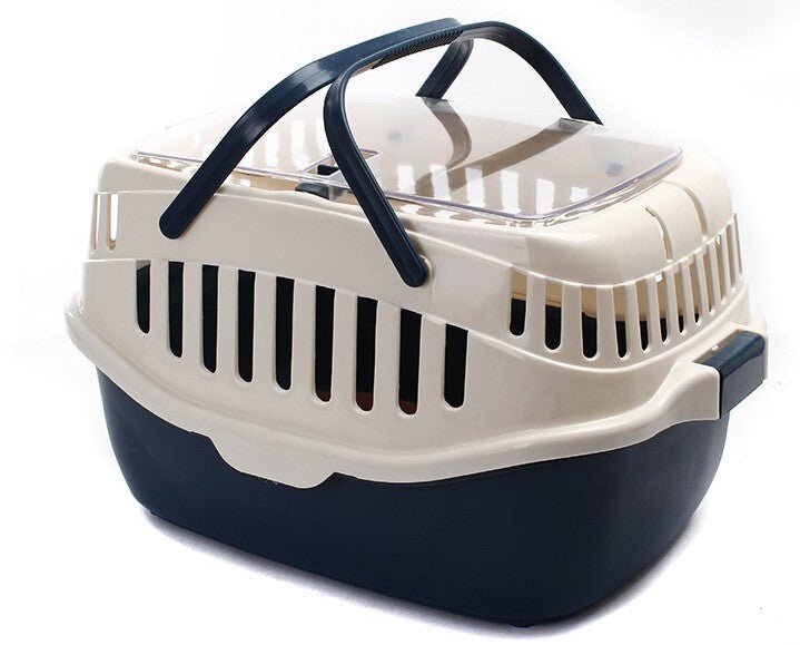 YES4PETS Medium Dog Cat Crate Pet Rabbit Guinea Pig Ferret Carrier Cage With Mat Blue - DogsDomain.com.au