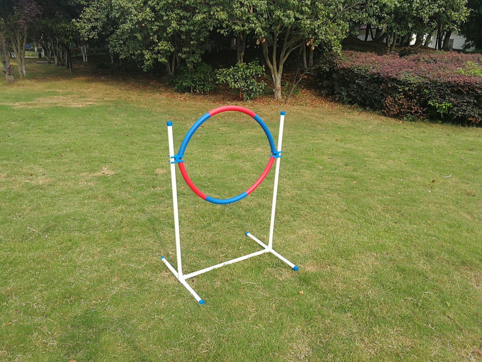 YES4PETS Portable Adjustable Dog Puppy Training Practice Jump Tyre Agility Post - DogsDomain.com.au