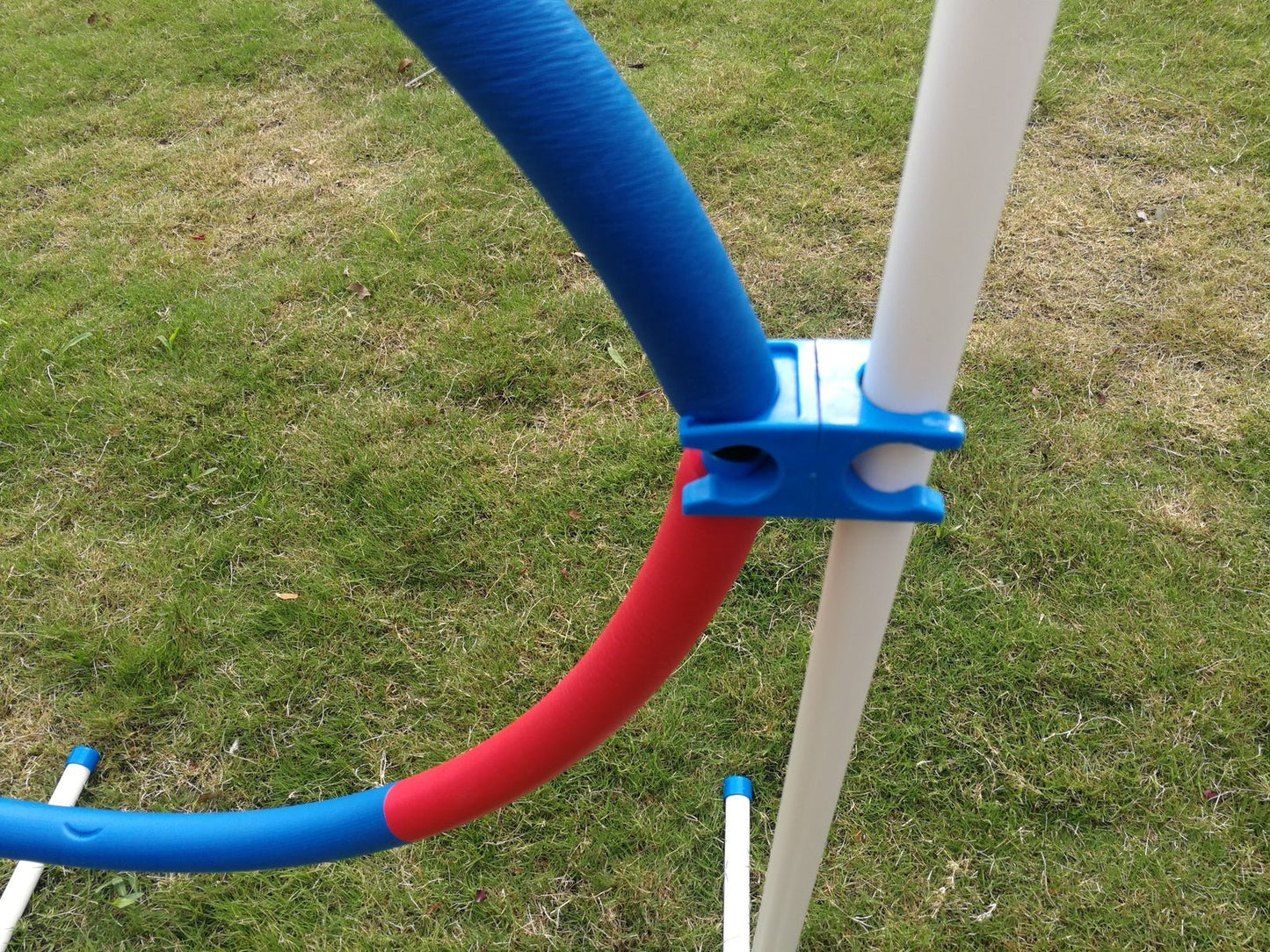 YES4PETS Portable Adjustable Dog Puppy Training Practice Jump Tyre Agility Post - DogsDomain.com.au
