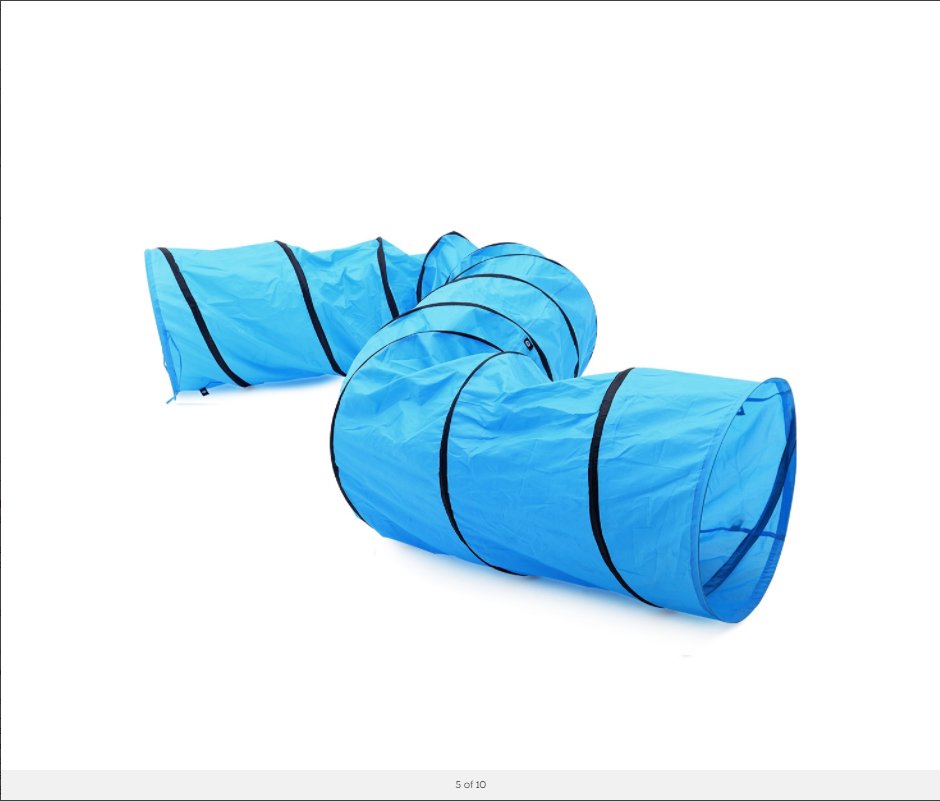 YES4PETS Portable Pet Dog Agility Training Exercise Cat Tunnel Chute with Carry Bag 5.5M - DogsDomain.com.au