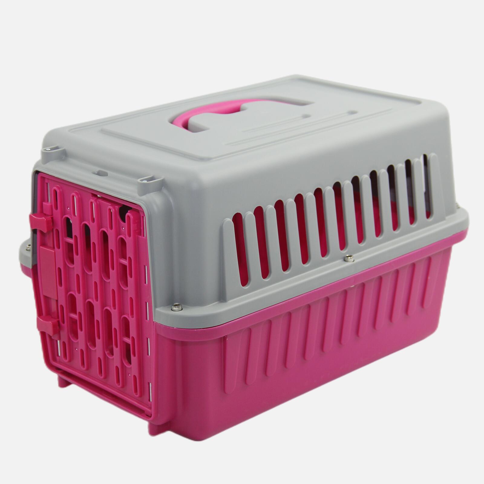 YES4PETS Small Dog Cat Rabbit Crate Pet Guinea Pig Carrier Kitten Cage Pink - DogsDomain.com.au